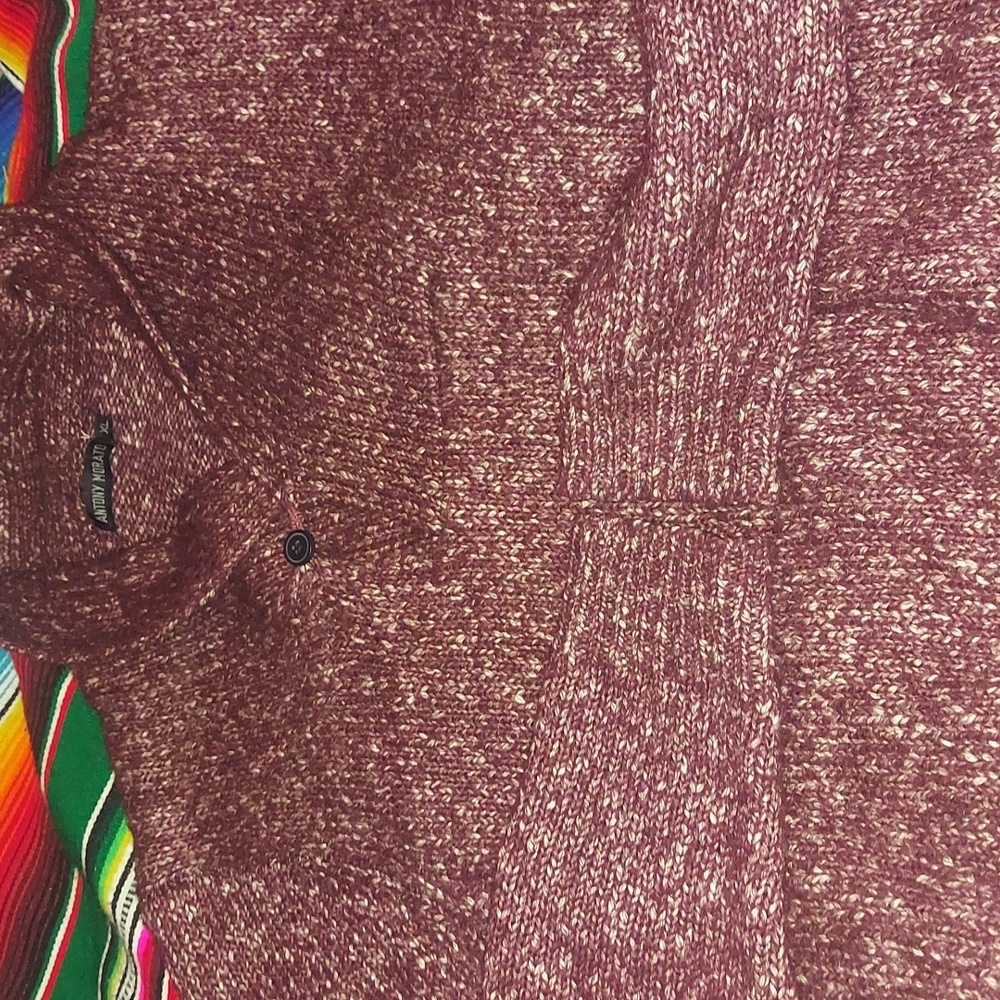 Xl Yak Blend Shawl Sweater By Anthony Morato
